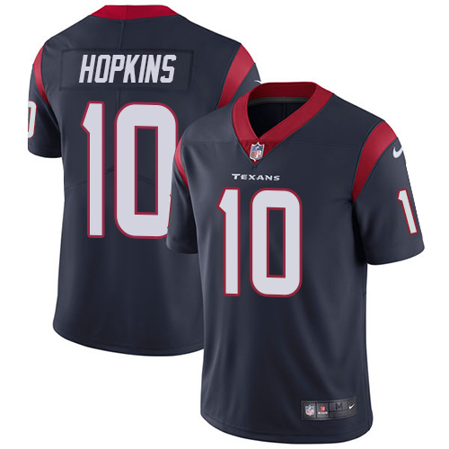 Nike Texans #10 DeAndre Hopkins Navy Blue Team Color Men's Stitched NFL Vapor Untouchable Limited Jersey